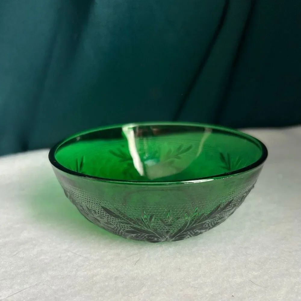 Anchor Hocking Sandwich Forest Green Berry Bowl